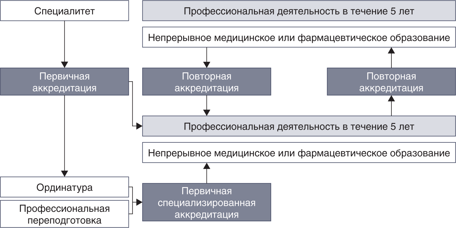 Медицинское образование специалитет. Схема аккредитации медицинских работников. Первичная аккредитация специалистов. Этапы аккредитации медицинских работников. Виды аккредитации медиков.