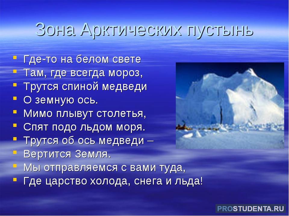 Зона арктических пустынь: географическая характеристика, флора и фауна ...