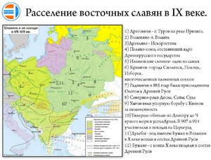 Расселение восточных славян