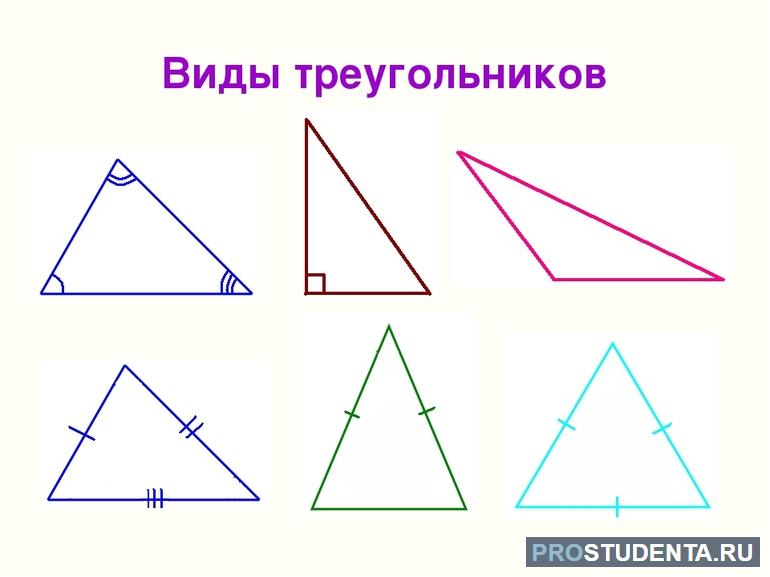 Виды треугольников