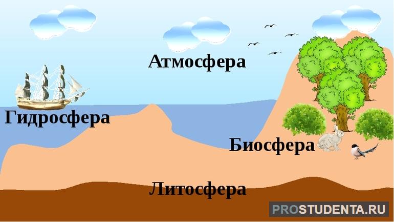 Гидросфера и биосфера Земли