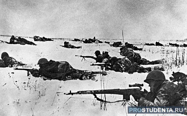 В конце 1942 года подо Ржевом вспыхнул сильный бой