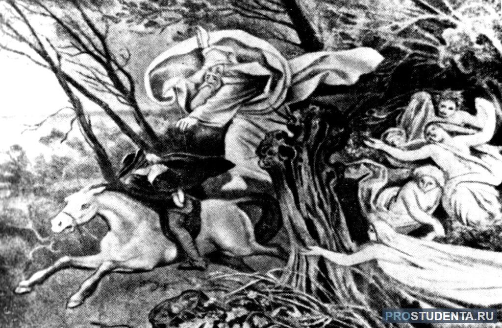 Лесной царь шуберт рисунок 6 класс