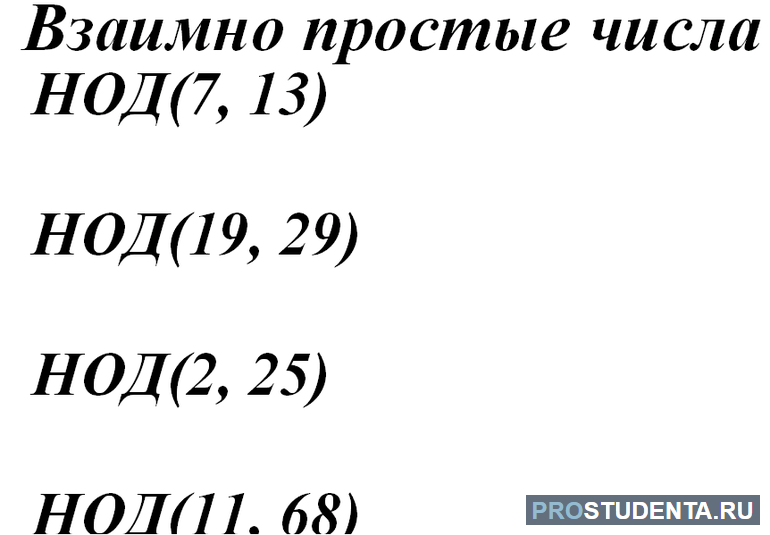 Как находить в 6 классе взаимно простые числа и что это такое