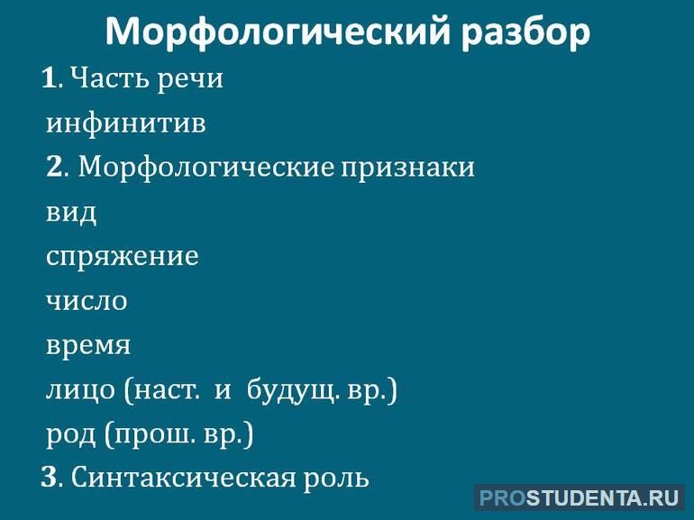 Морфологический разбор