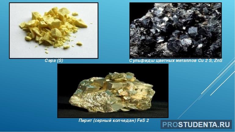 Образование сульфидов металлов