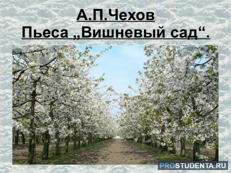 Пьеса Чехова «Вишнёвый сад»