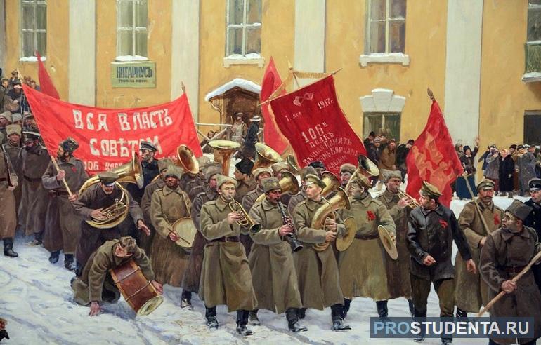 Кратко о причинах и итогах Октябрьской революции 1917 года