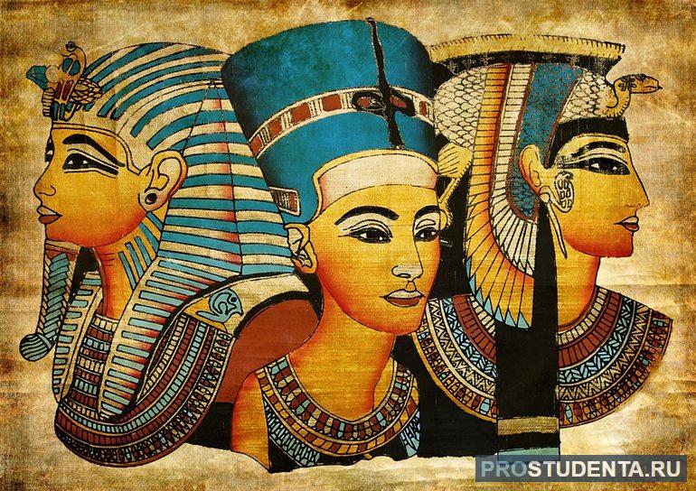 Фараоны Египта: доклад про правителей древнего государства
