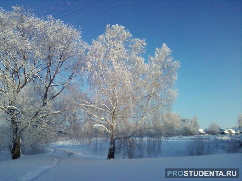 Глубокая русская зима