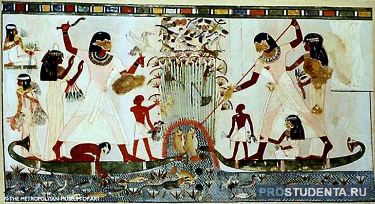 Рыболовы в Древнем Египте