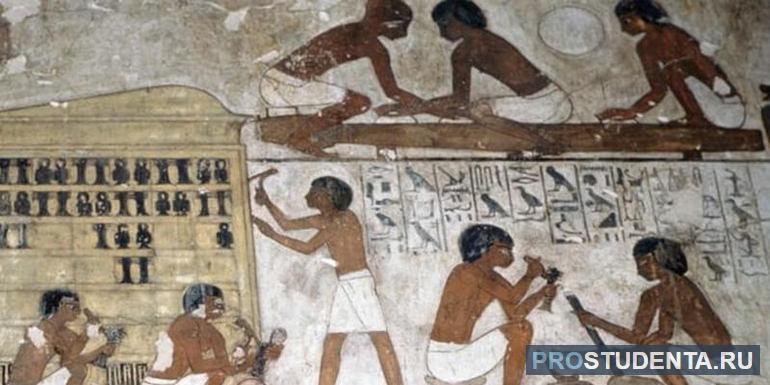 Каменоломня в Древнем Египте