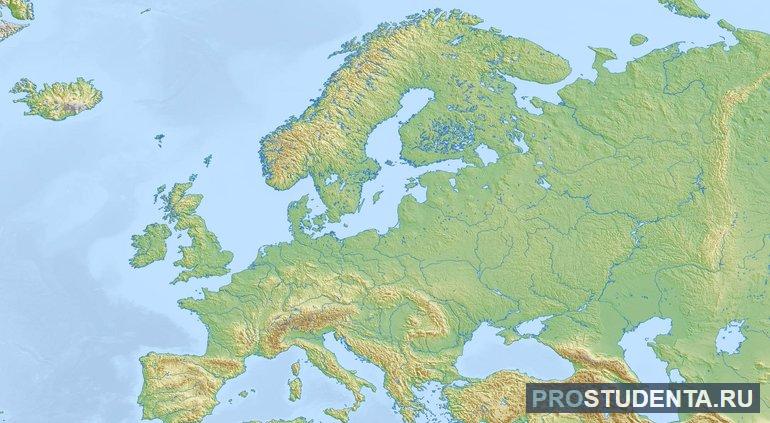 Крупнейшие моря и океаны зарубежной континентальной Европы