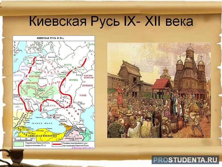 Главные особенности Киевской Руси в 9-12 веках