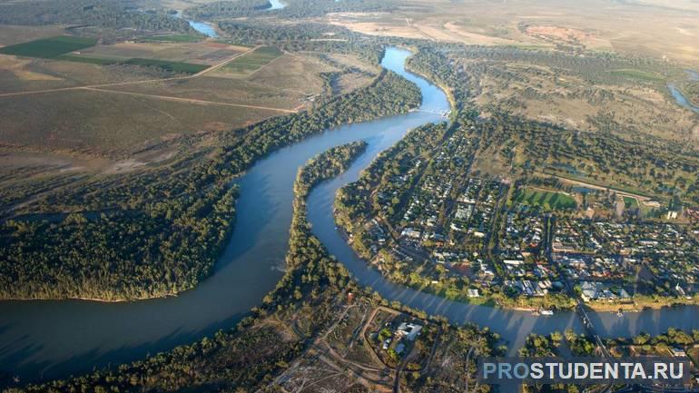 Река Муррей со своим притоком Дарлинг