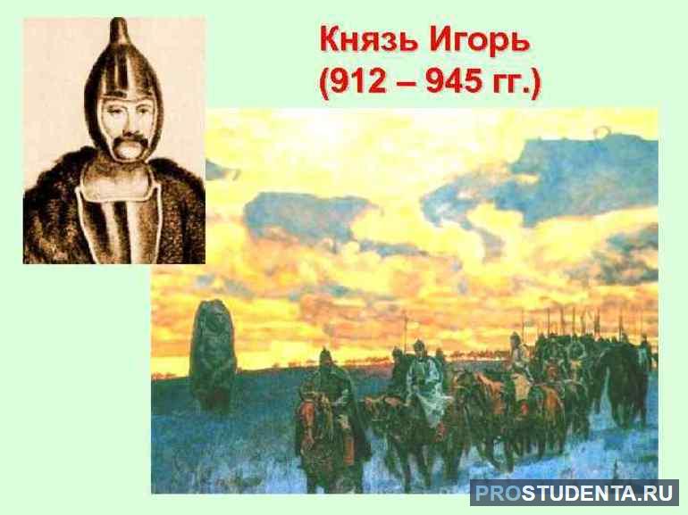 Внешняя и внутренняя политика князя Игоря в 912–945 годах