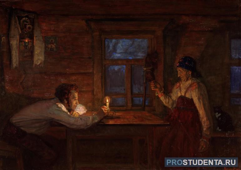 Анализ стихотворения зимний вечер пушкин