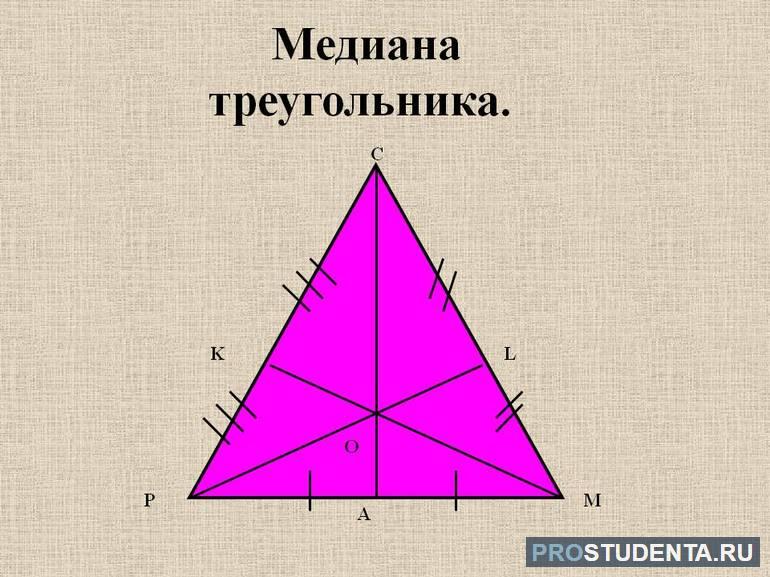 Медиана в геометрии