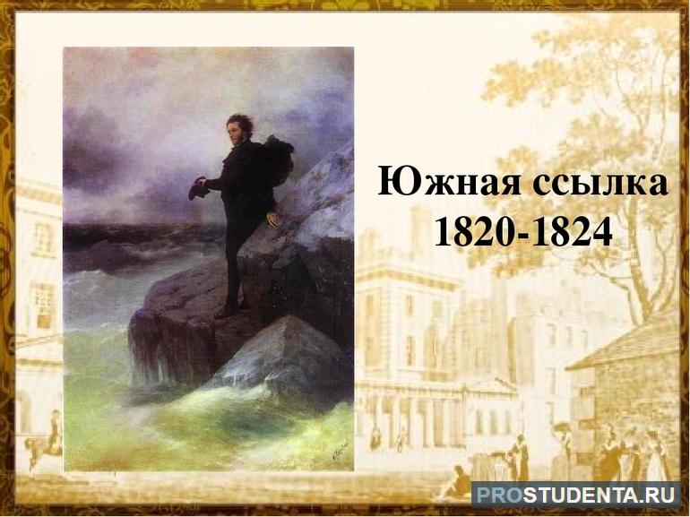 Южная ссылка Пушкина: главные причины и влияние на творчество поэта