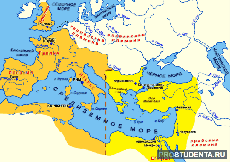 История развития и конец Западной Римской империи
