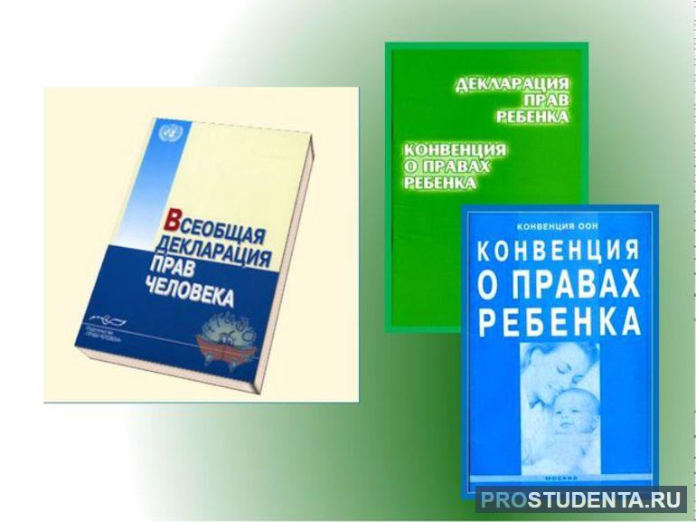 Принципы декларации прав ребенка 