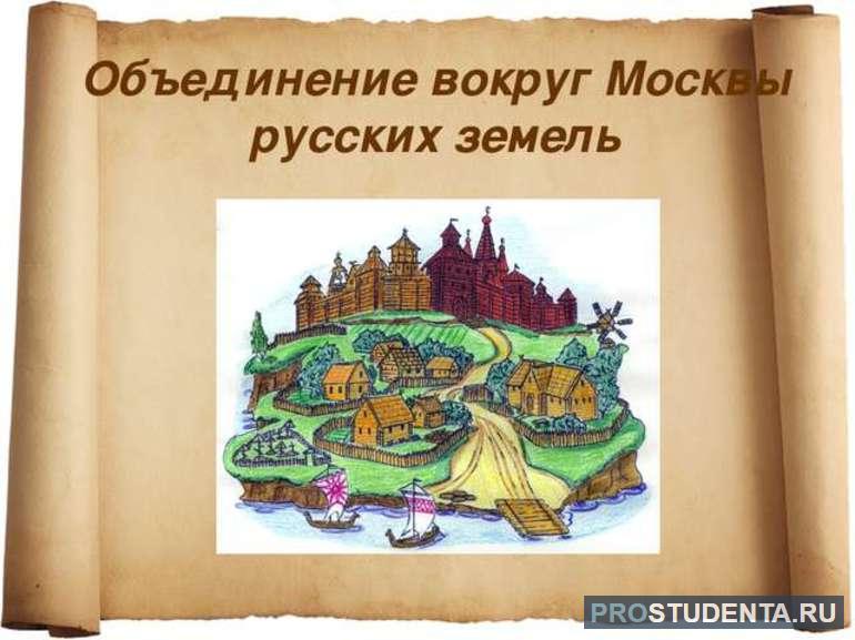Объединение русских земель вокруг Москвы
