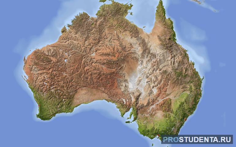 Рельеф Австралии