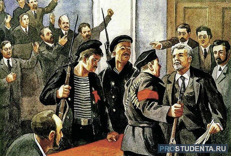В январе большевики разогнали Учредительное собрание 