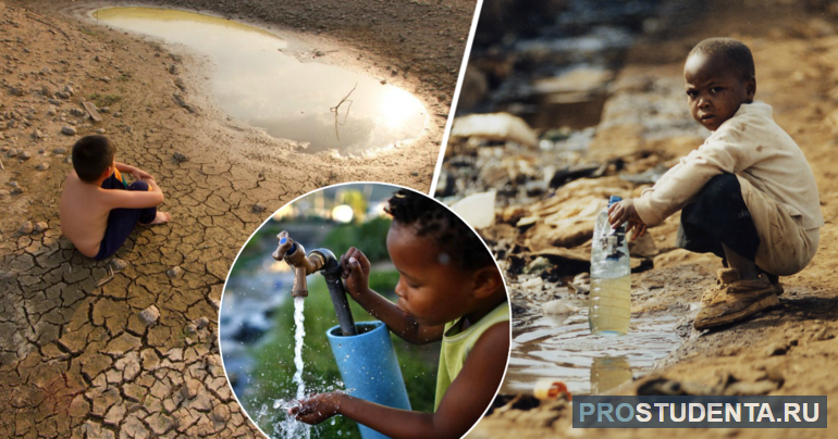 Нехватка воды в жарких странах