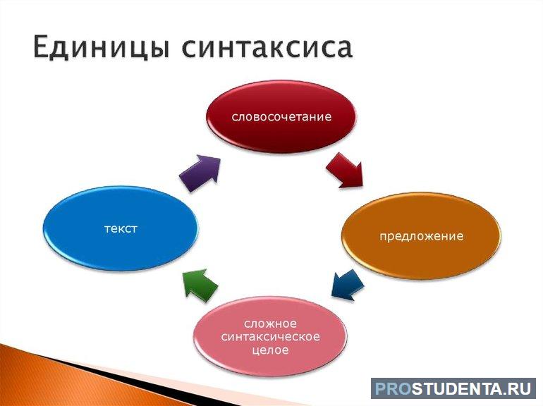  словосочетание и предложение являются единицами 