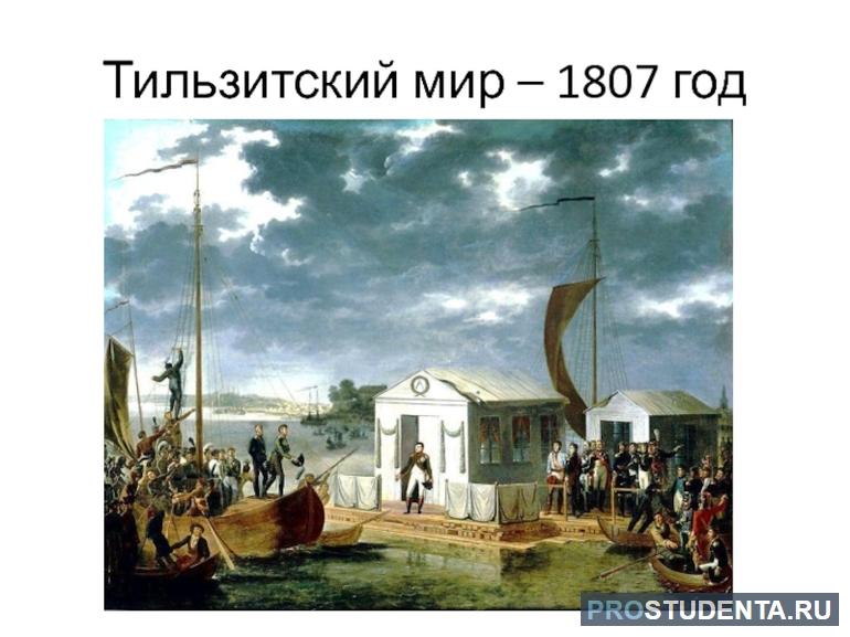 Тильзитский мир 1807 год