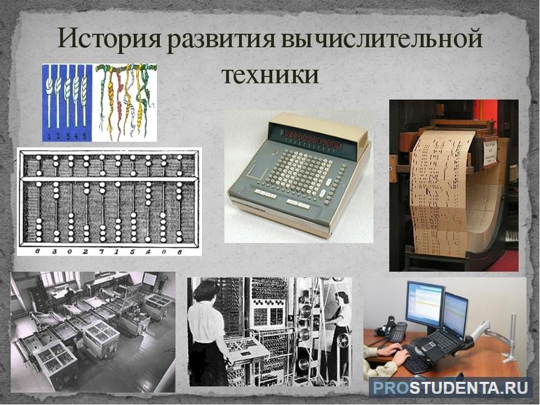 Краткая история развития вычислительной техники в таблице