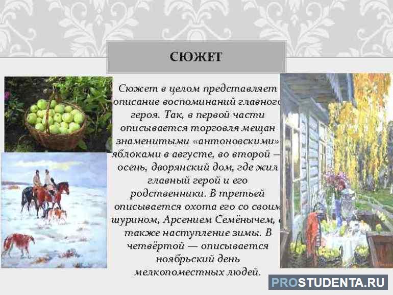 Каков сюжет рассказа. Сюжет Антоновские яблоки Бунин. Бунин Антоновские яблоки деревня. Бунин и. "Антоновские яблоки". Анализ рассказа Антоновские яблоки.